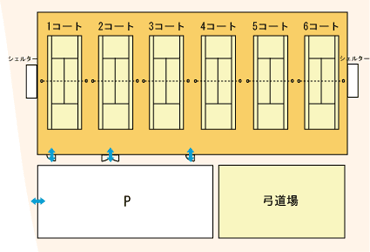 テニスコート見取り図