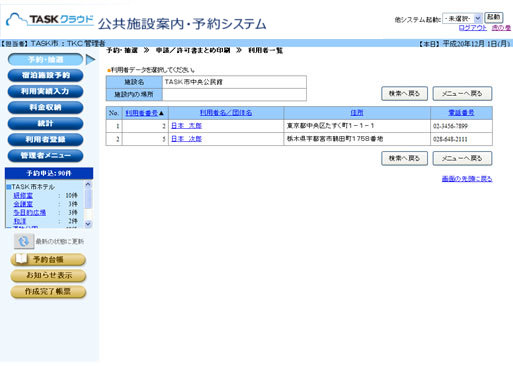 ���p�҈ꗗ